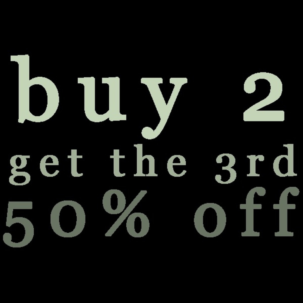 Bundle two and get the third half off🍁🍁